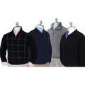 Men's Merino Windowpane Windsweater